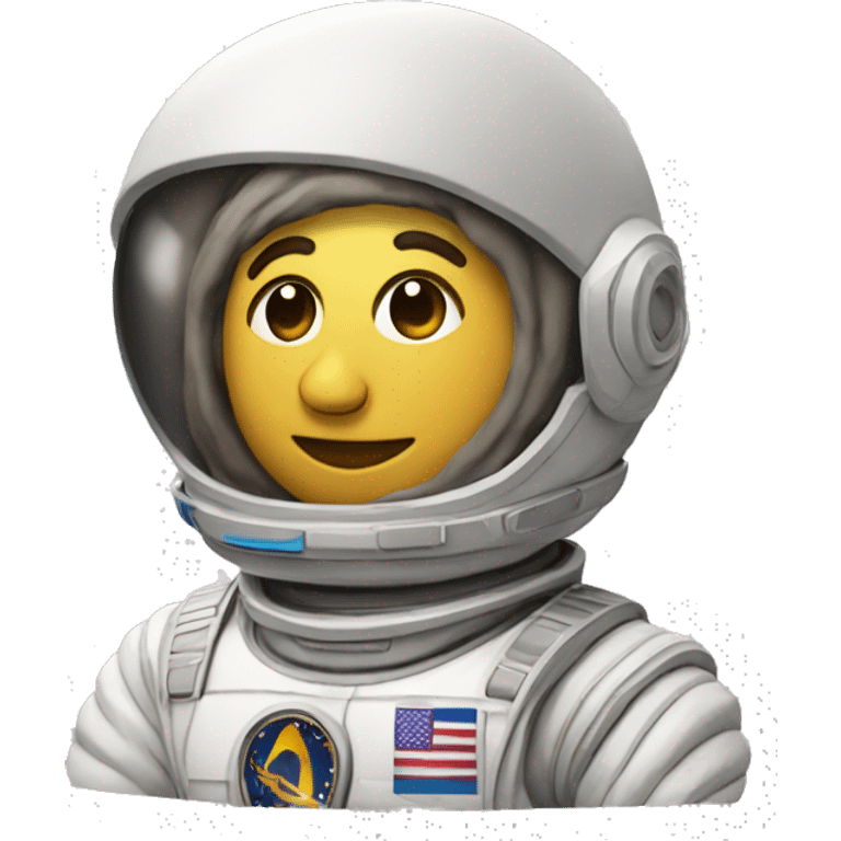 Greek statue of an astronaut emoji