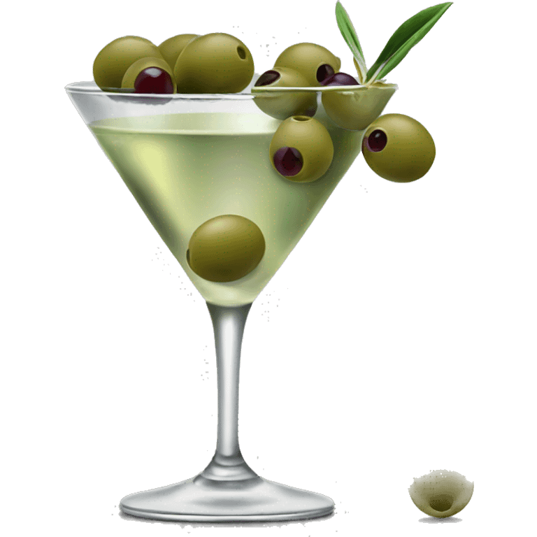 Dirty martini with olives emoji