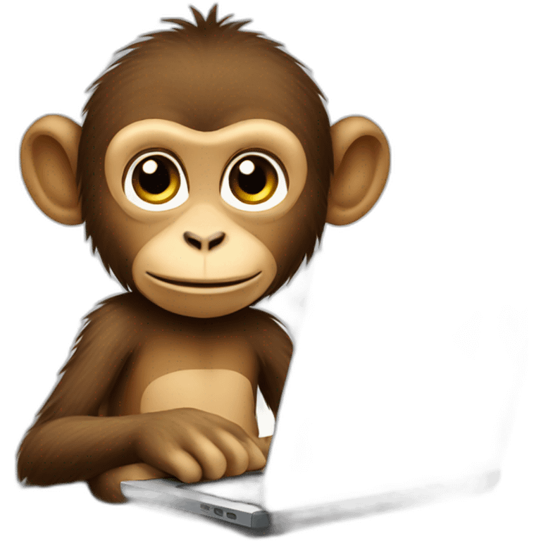 monkey with a laptop emoji