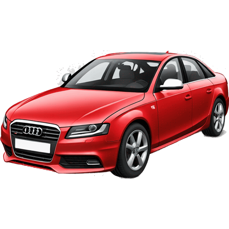 Red audi a4 emoji