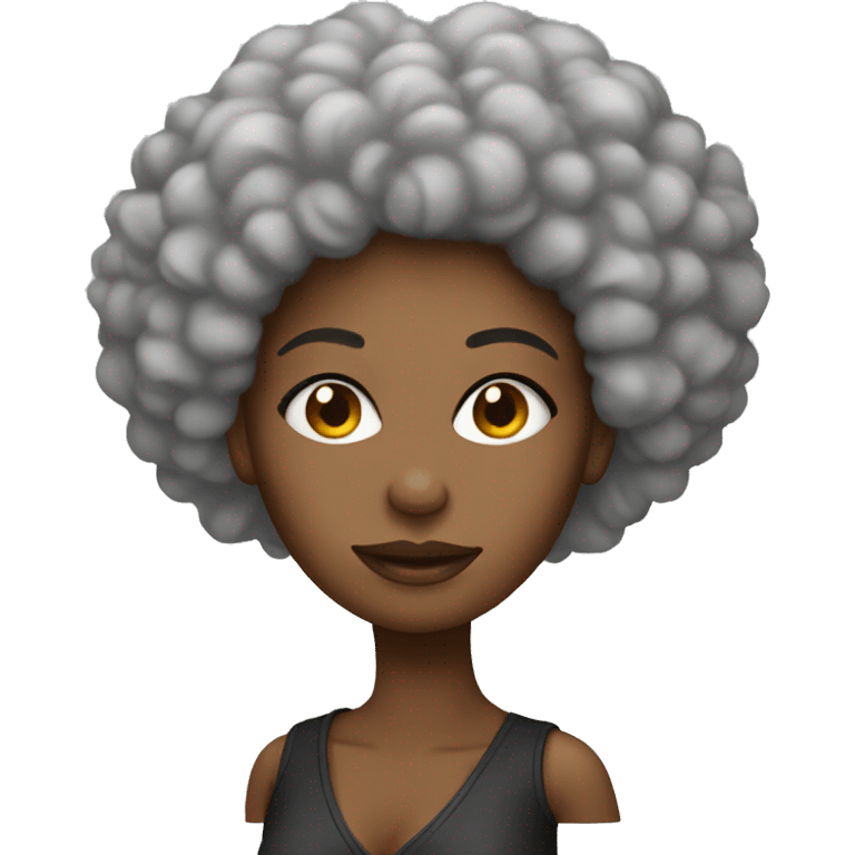 woman designer afro emoji