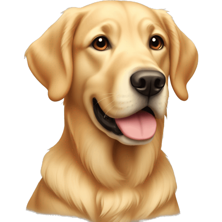 golden retriever labrador with smooth skin emoji