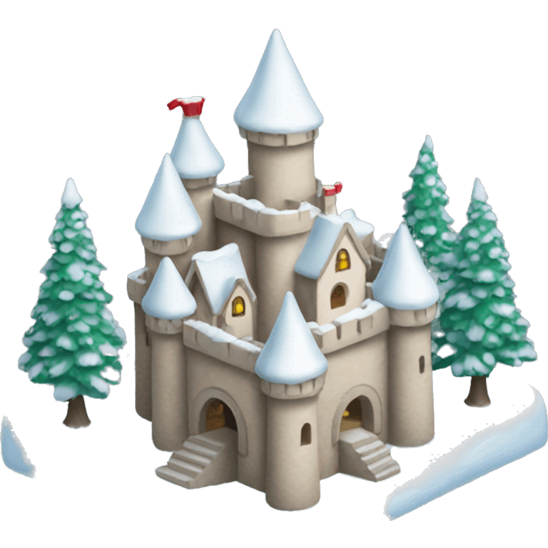 Christmas Snow Castle emoji