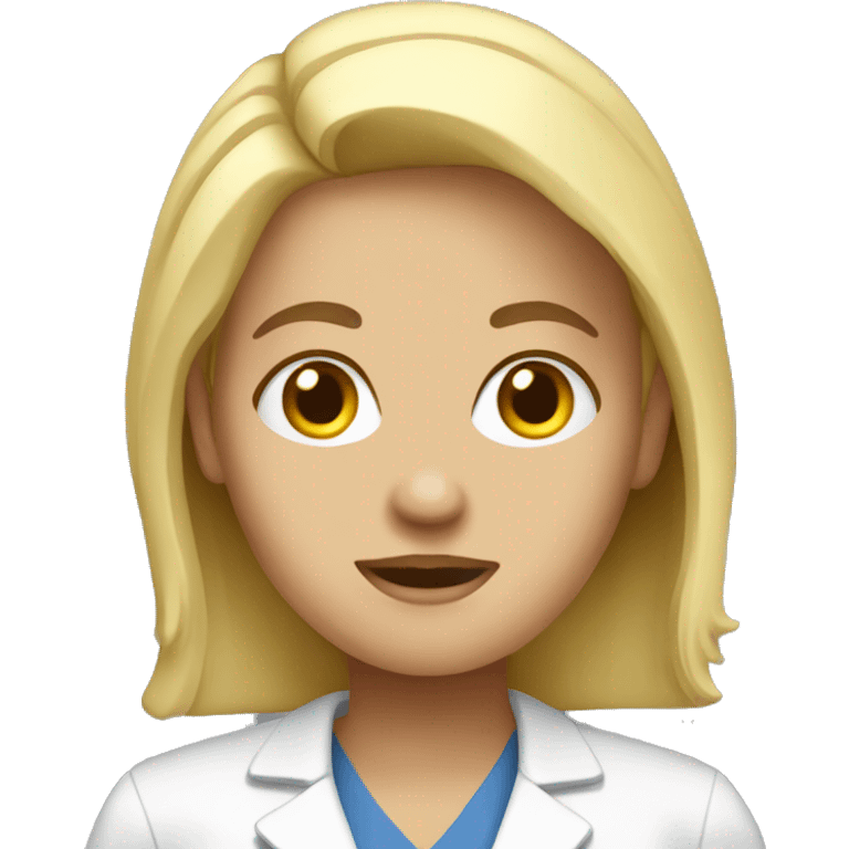 blonde psychiatric nurse emoji