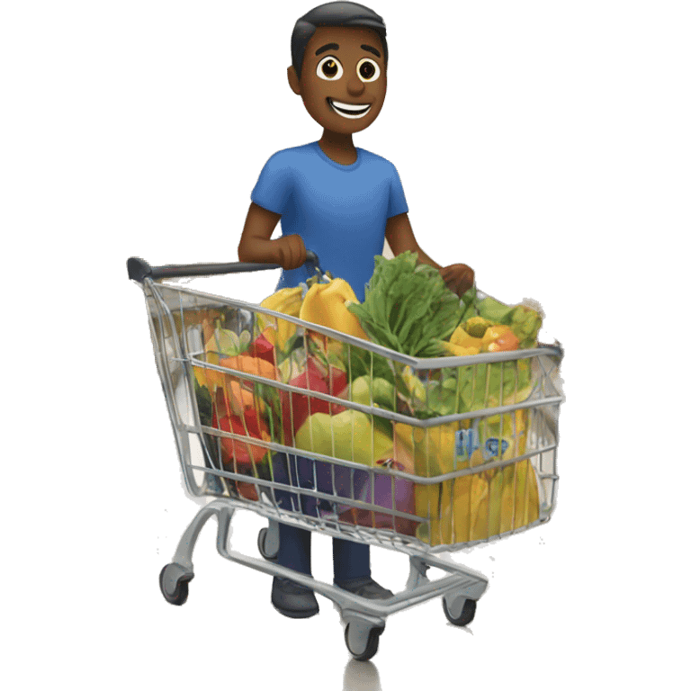 Grocery shopping emoji