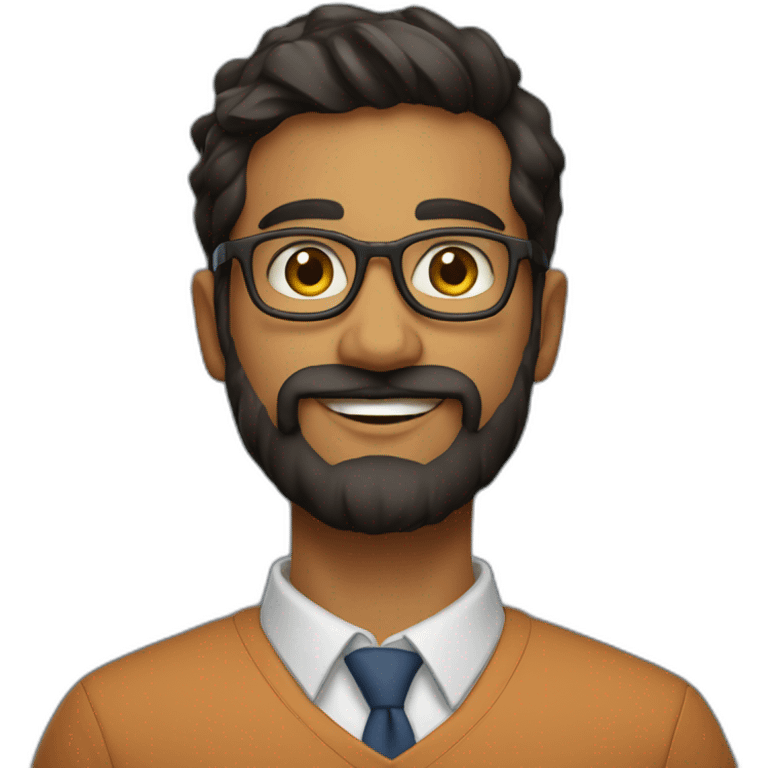 28 year old indian physics phd student at university of pittsburgh with beard emoji