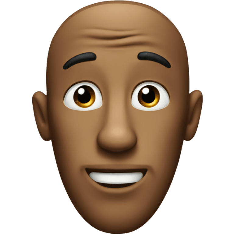 Apple emoji style with big nose  emoji