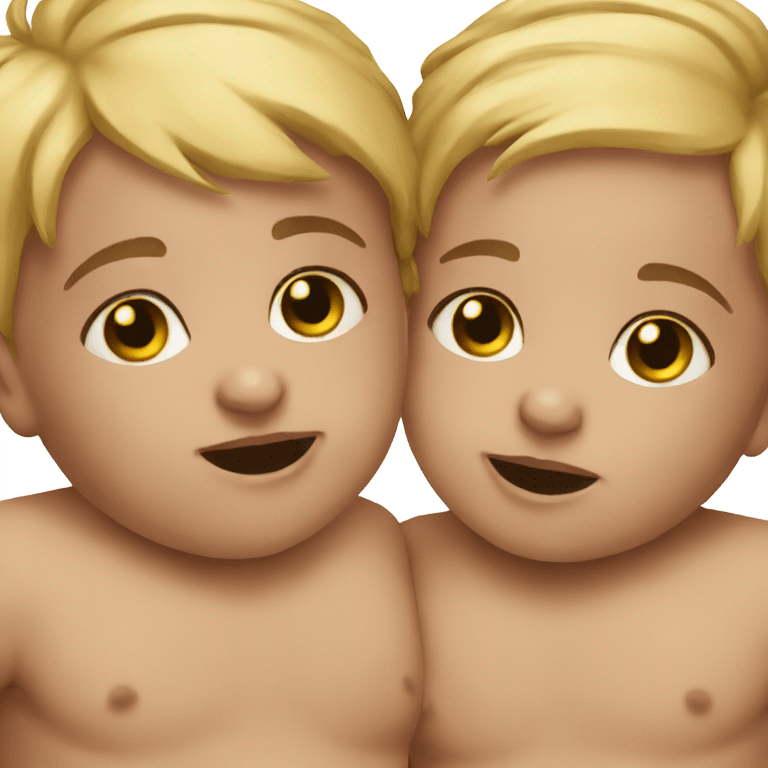 Twin babies  emoji