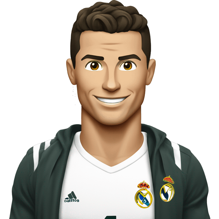 Cristiano Ronaldo From white t-short emoji