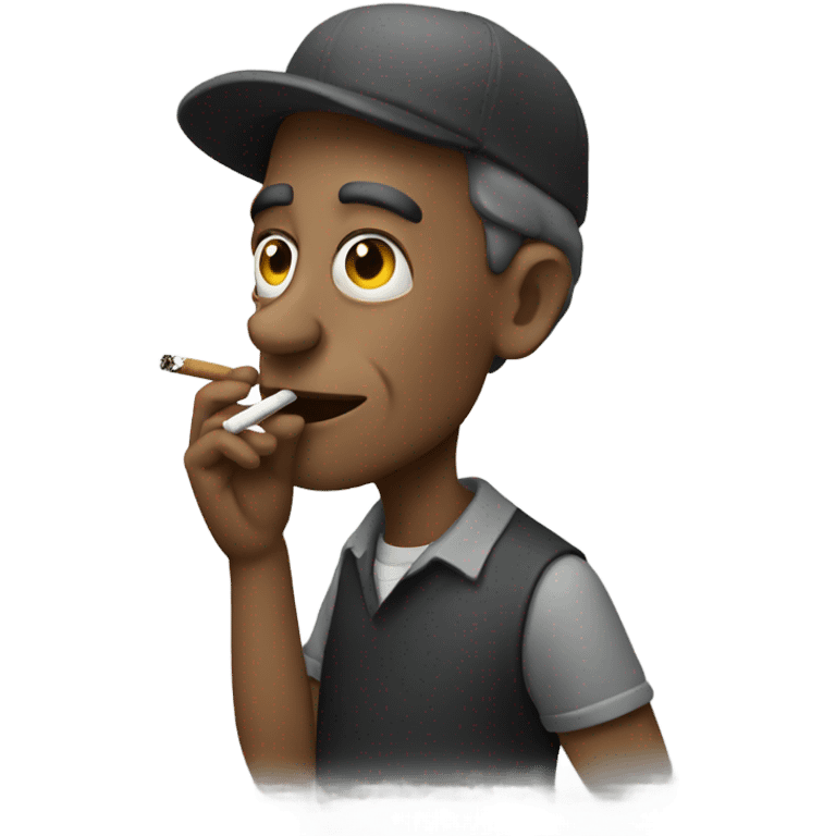 Guy smoking emoji