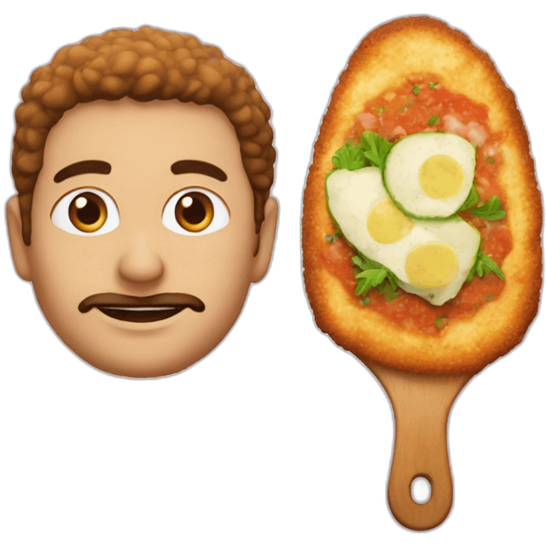 milanesa con pure emoji