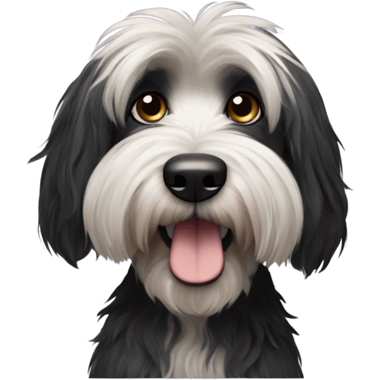 Black Tibetan terrier  emoji