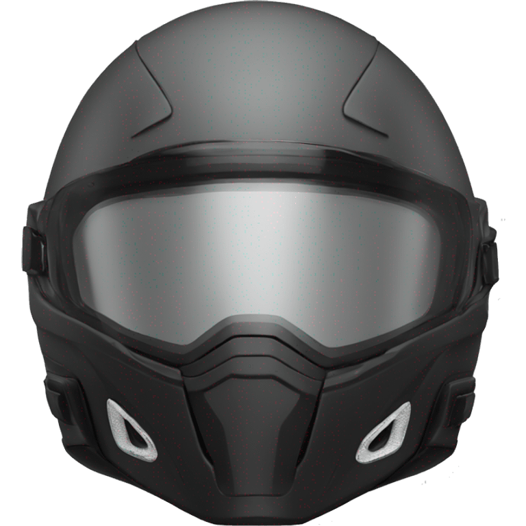 motorcycle helmet with tinted visor emoji