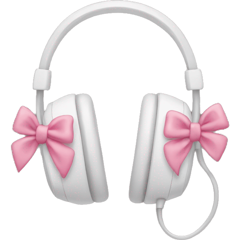 Headphones with bows emoji