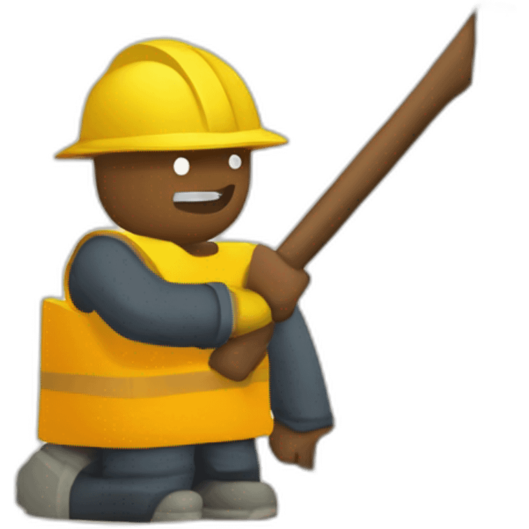 Digger online game player pickaxe blocks emoji