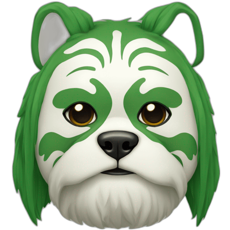 massive-guy-noh-dog-mask-greenlonghair-japanese-kimono emoji