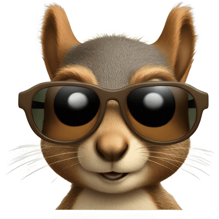 Squirrel wearing sunglasses  emoji