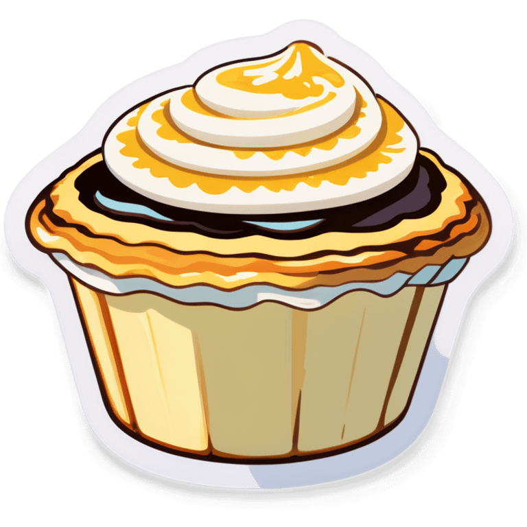 A pastel de nata  emoji