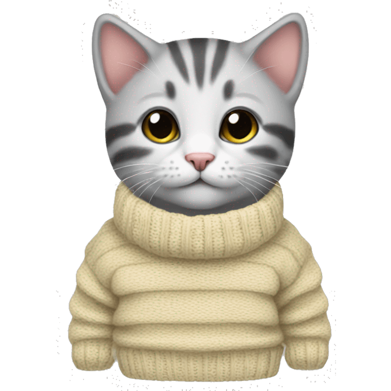 kitten wearing sweater  emoji