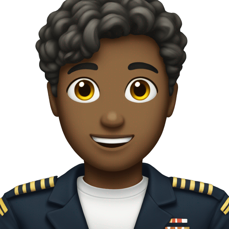 Navy heart  emoji