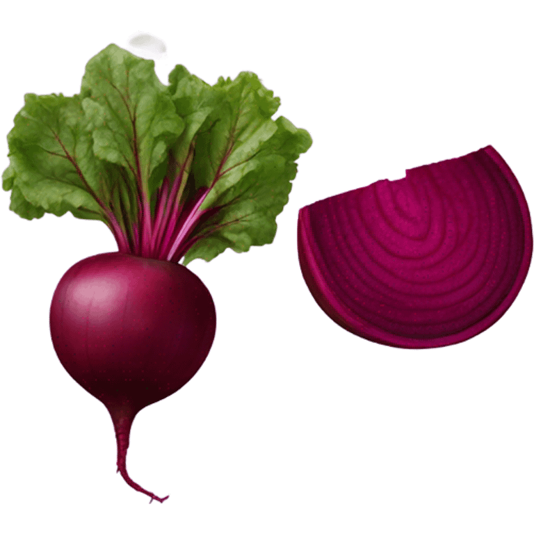 beetroot cut in half emoji