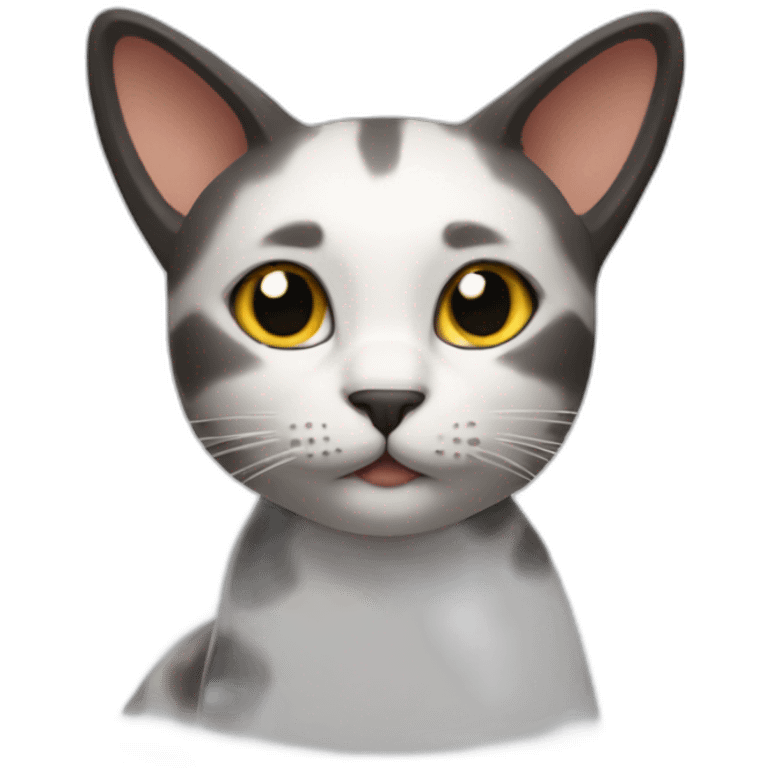 Please make a cat playing PS5 emoji