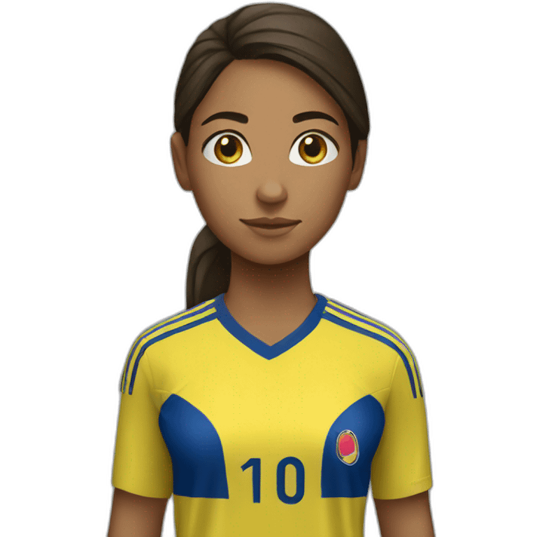 colombia player girl emoji