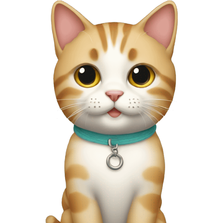 Cute cat with suite emoji