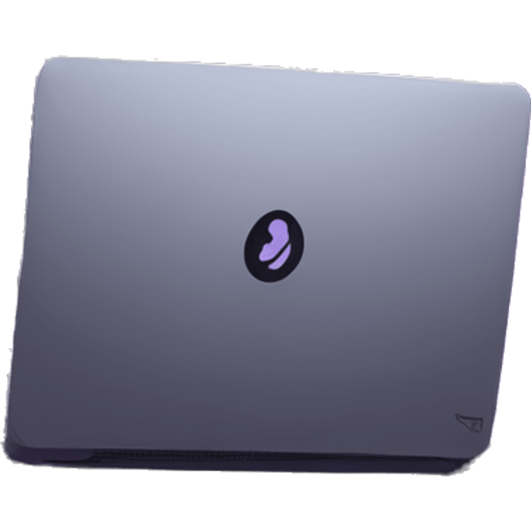 Side view developer behind his laptop with this style : crysis Cyberpunk Valorant neon glowing bright purple character purple violet black hooded assassin themed character emoji