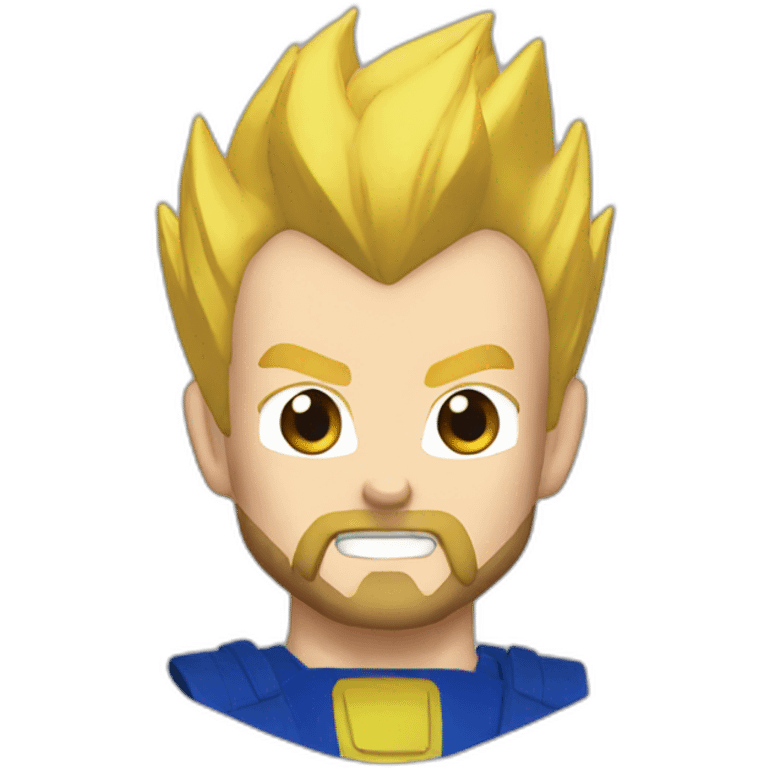 vegeta blond beard emoji