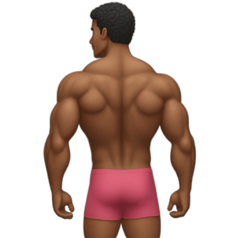 muscleguy, back view emoji