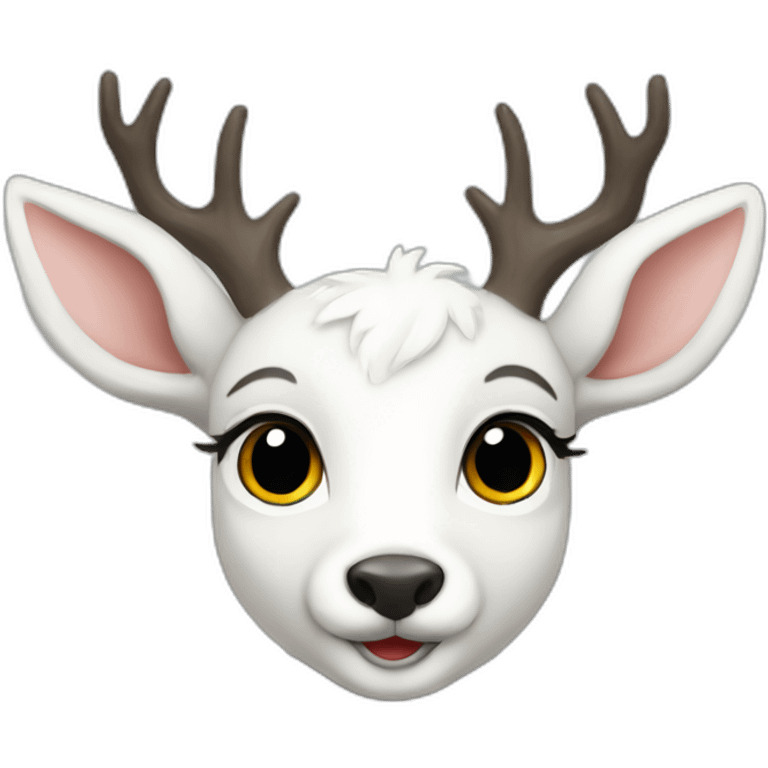 white deer kids emoji