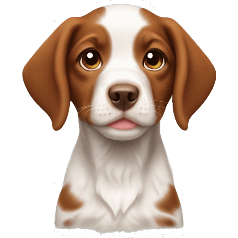 Brittany spaniel puppy emoji