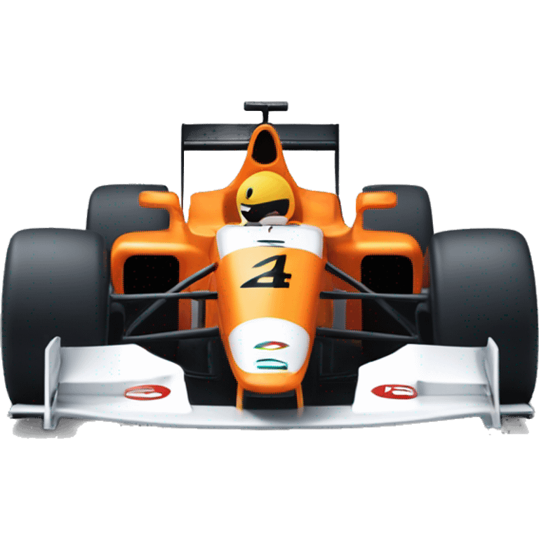 McLaren Formula 1 car number 4 emoji