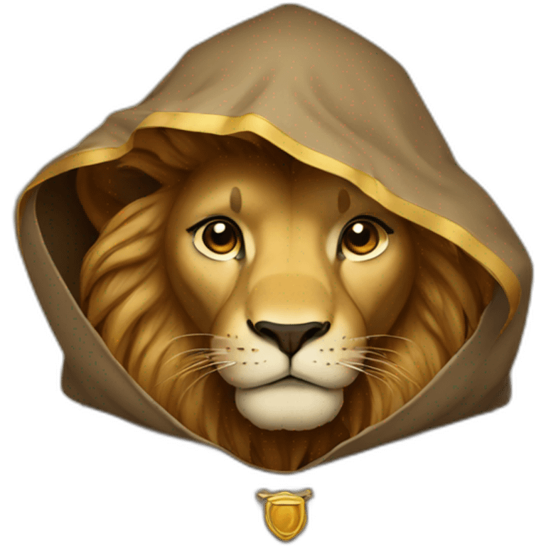 lion with a cloak emoji