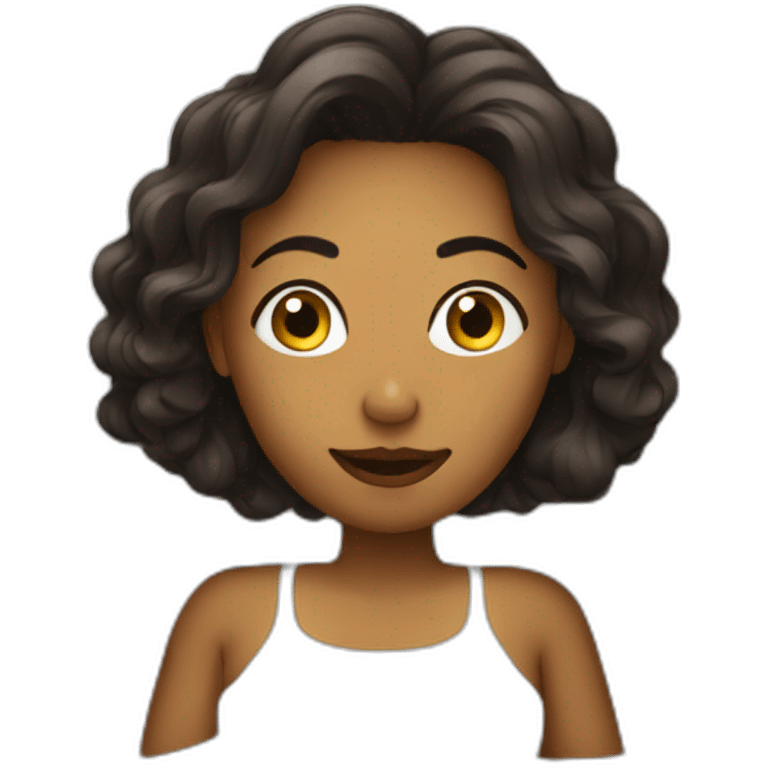 femme sur un lit emoji