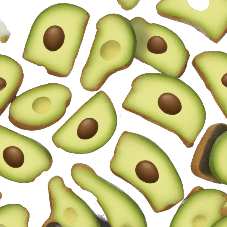 Two avocado toast  emoji