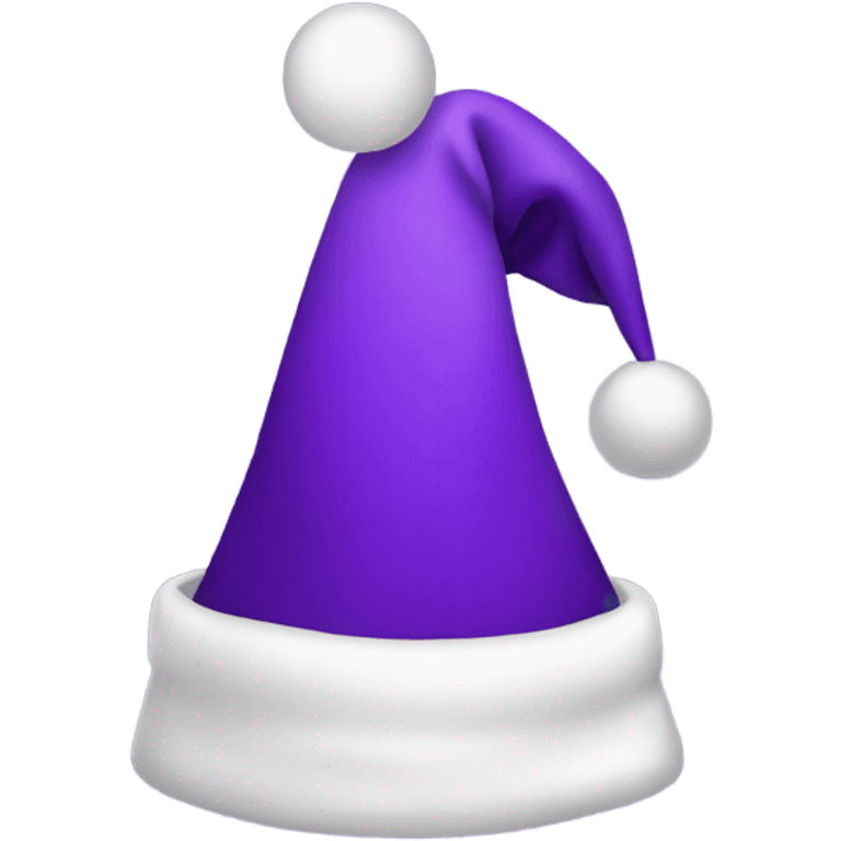 Purple Christmas hat emoji