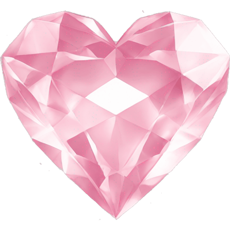 Diamond heart light pink  emoji