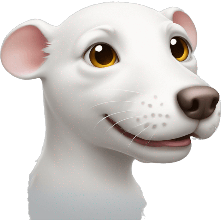 White rat dog emoji