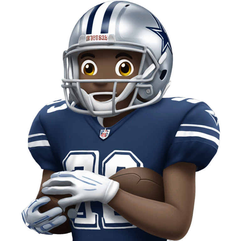 Dallas Cowboys football player emoji