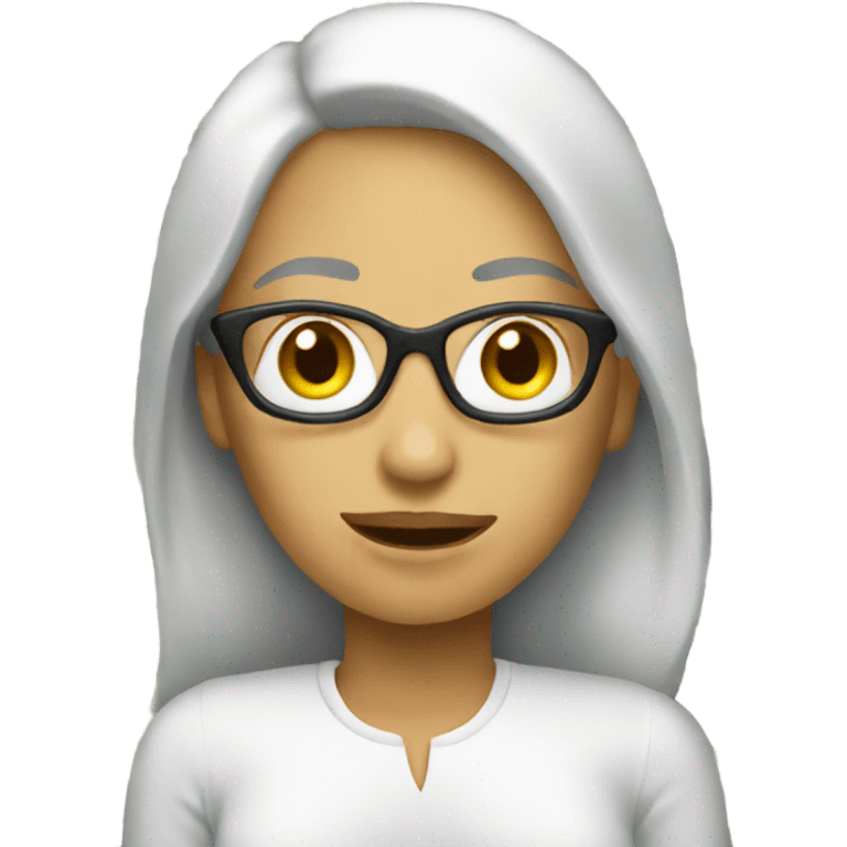 Blank woman with money emoji