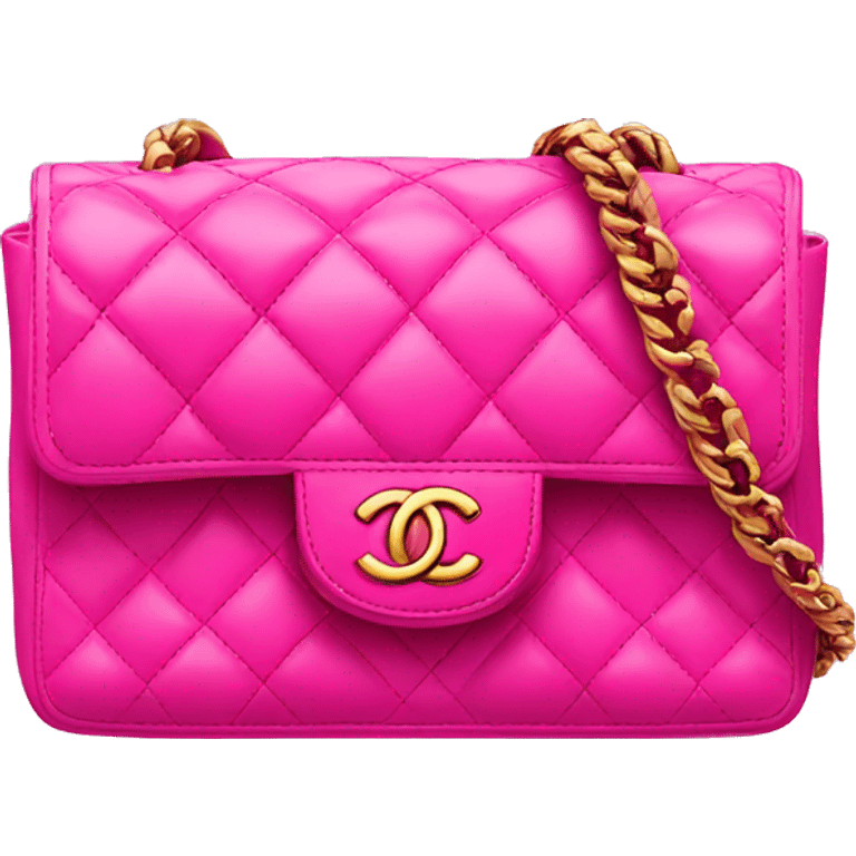 Hot pink Chanel bag emoji