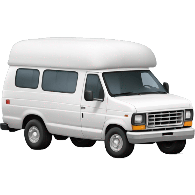 A white Ford Econoline Discoverer by Cobra emoji