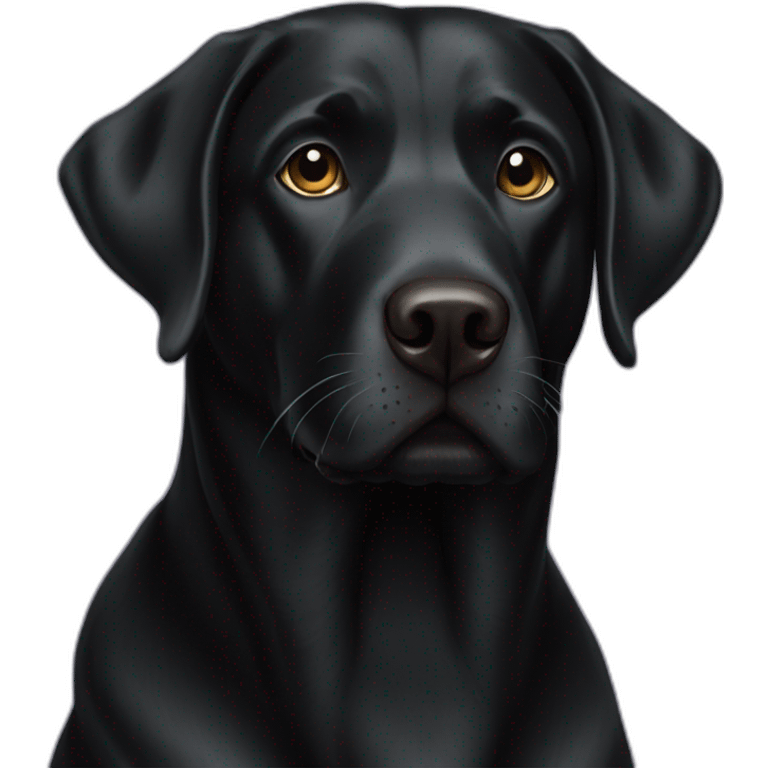 Black-labrador-dog emoji