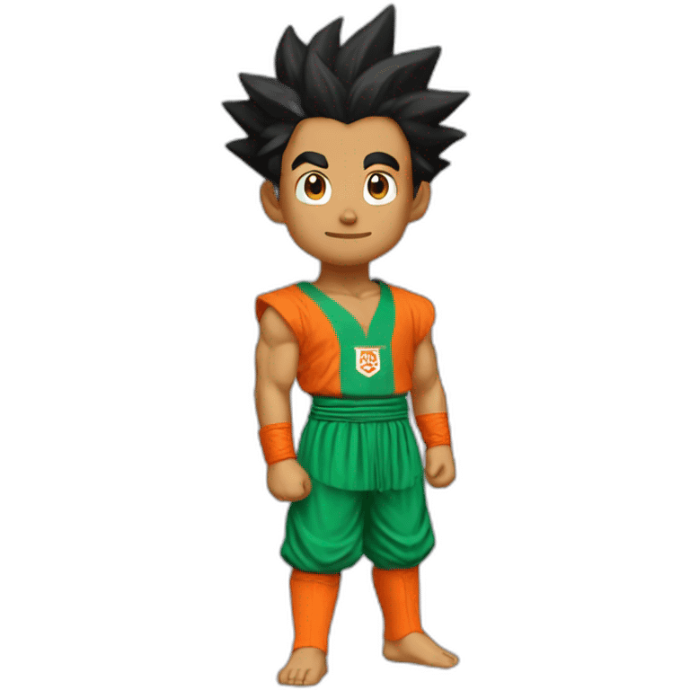 Goku avec le maillot du Maroc emoji