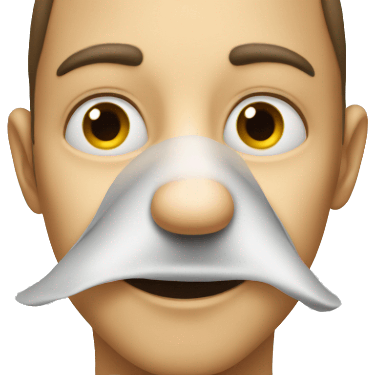 A nose sniffing emoji