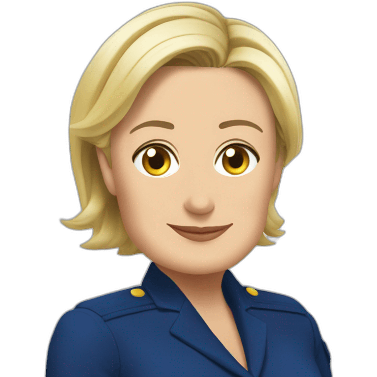 Marine le pen avec du ricard emoji