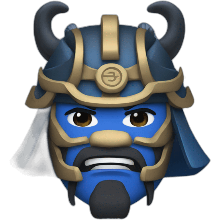 oni samurai blue emoji