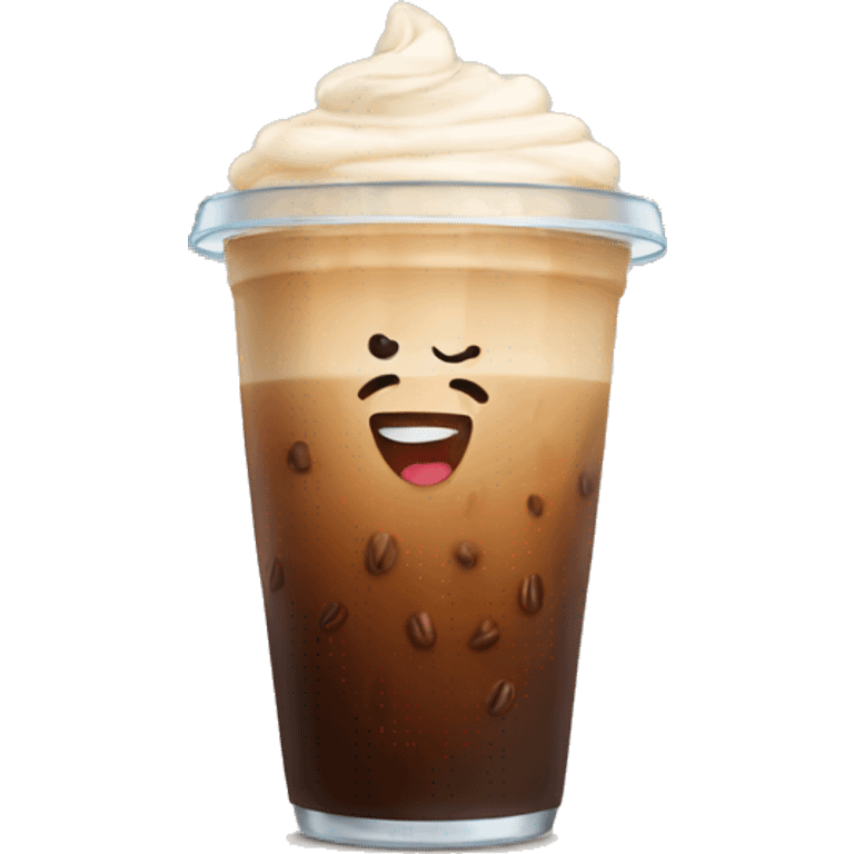 Ice coffee cute emoji